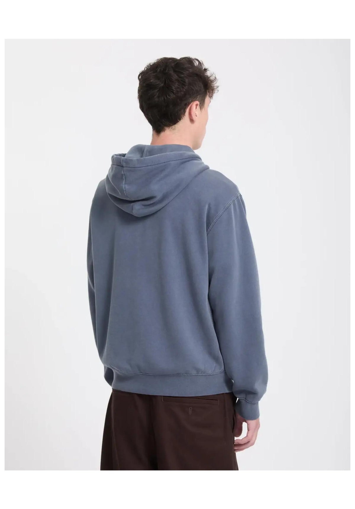 Volcom Single Stone Zip Felpa con cappuccio e zip stormblue – Vista posteriore