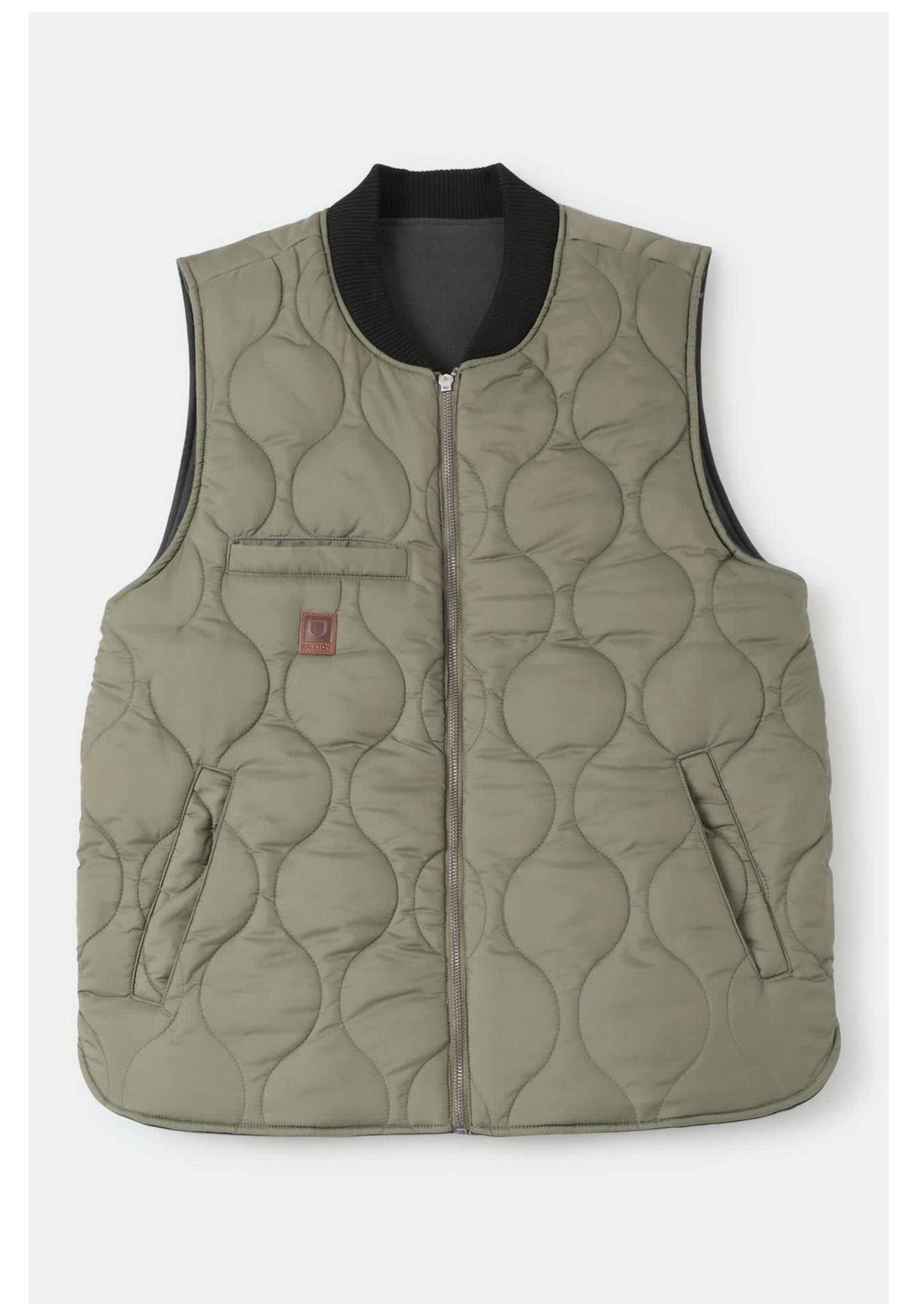 Brixton Builders Abraham Vest black-olive-surplus – Back view