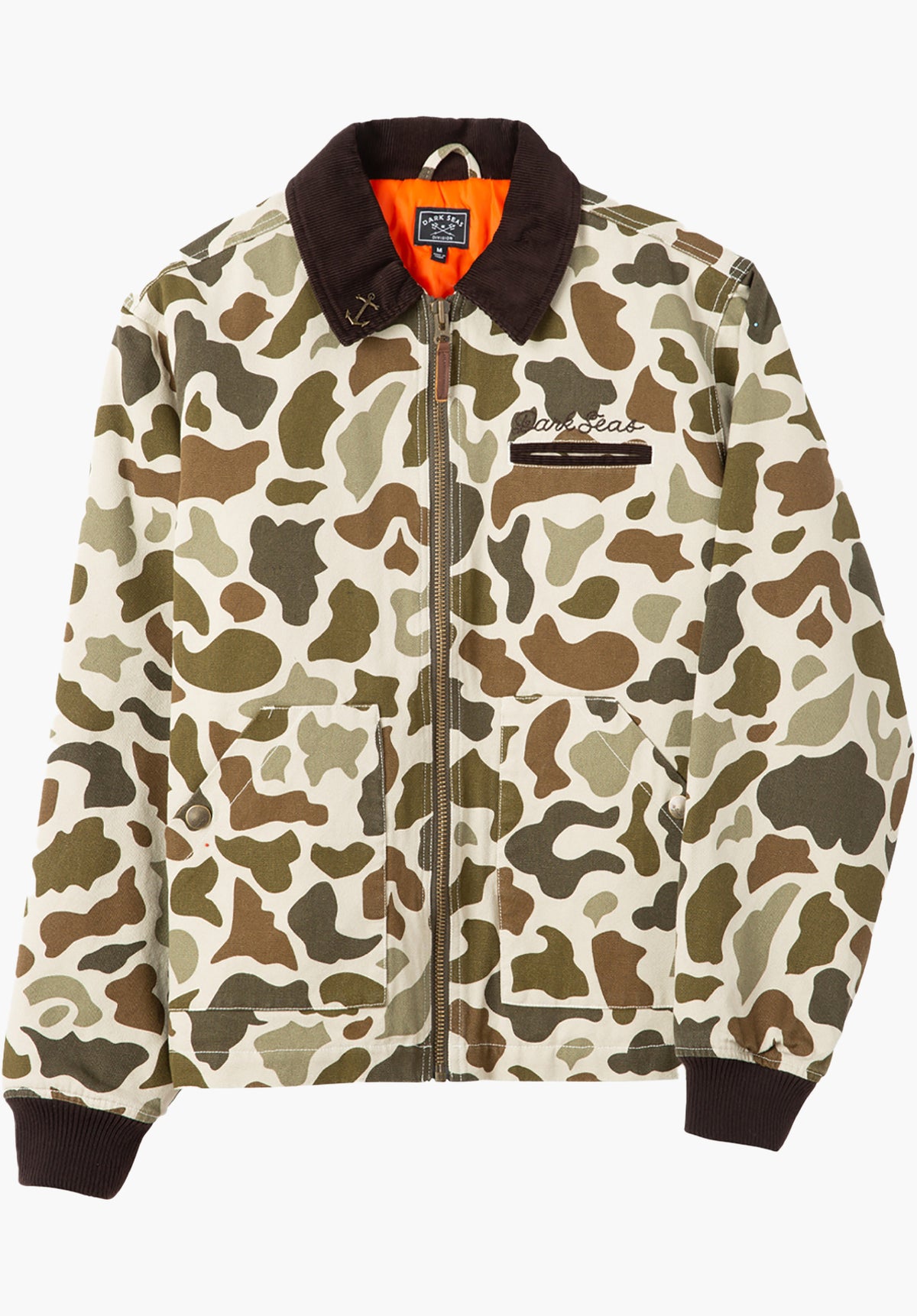 Dark Seas Transport Hooded Overgangsjakke camo – Detaljevisning 1