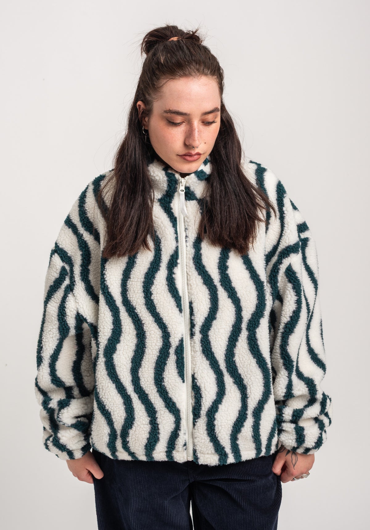 TITUS Nieva Light Jacket offwhite-striped – Back view