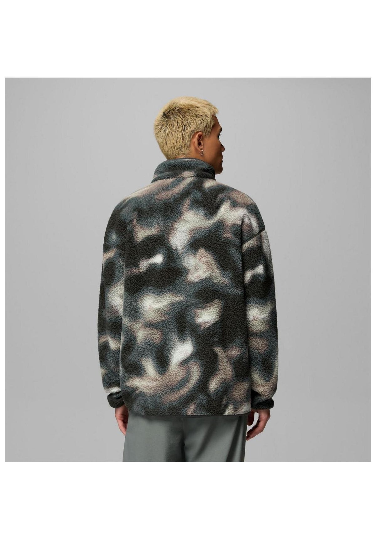 Columbia Helvetia II Printed Half Snap Fleece Giacca da mezza stagione sedonasage-dyeflow – Vista posteriore
