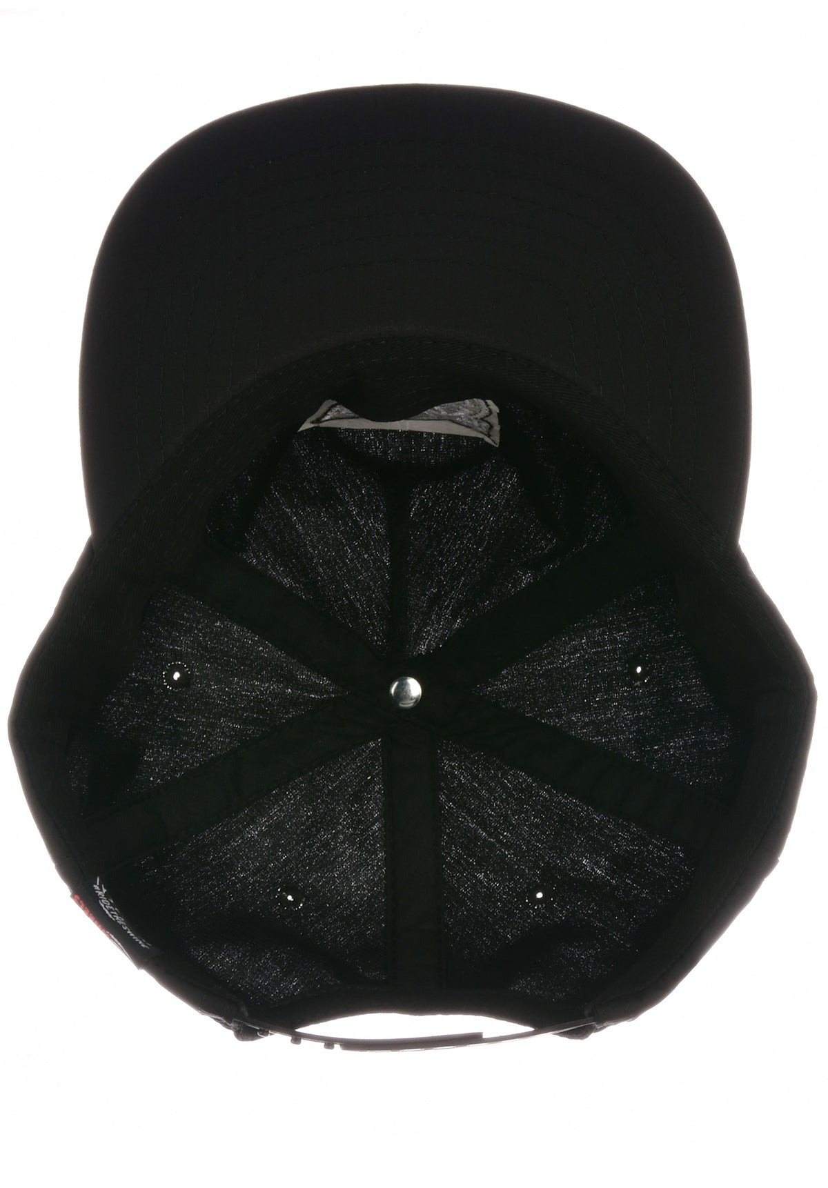 Pig Head Unstructured Cap black – Bovenaanzicht
