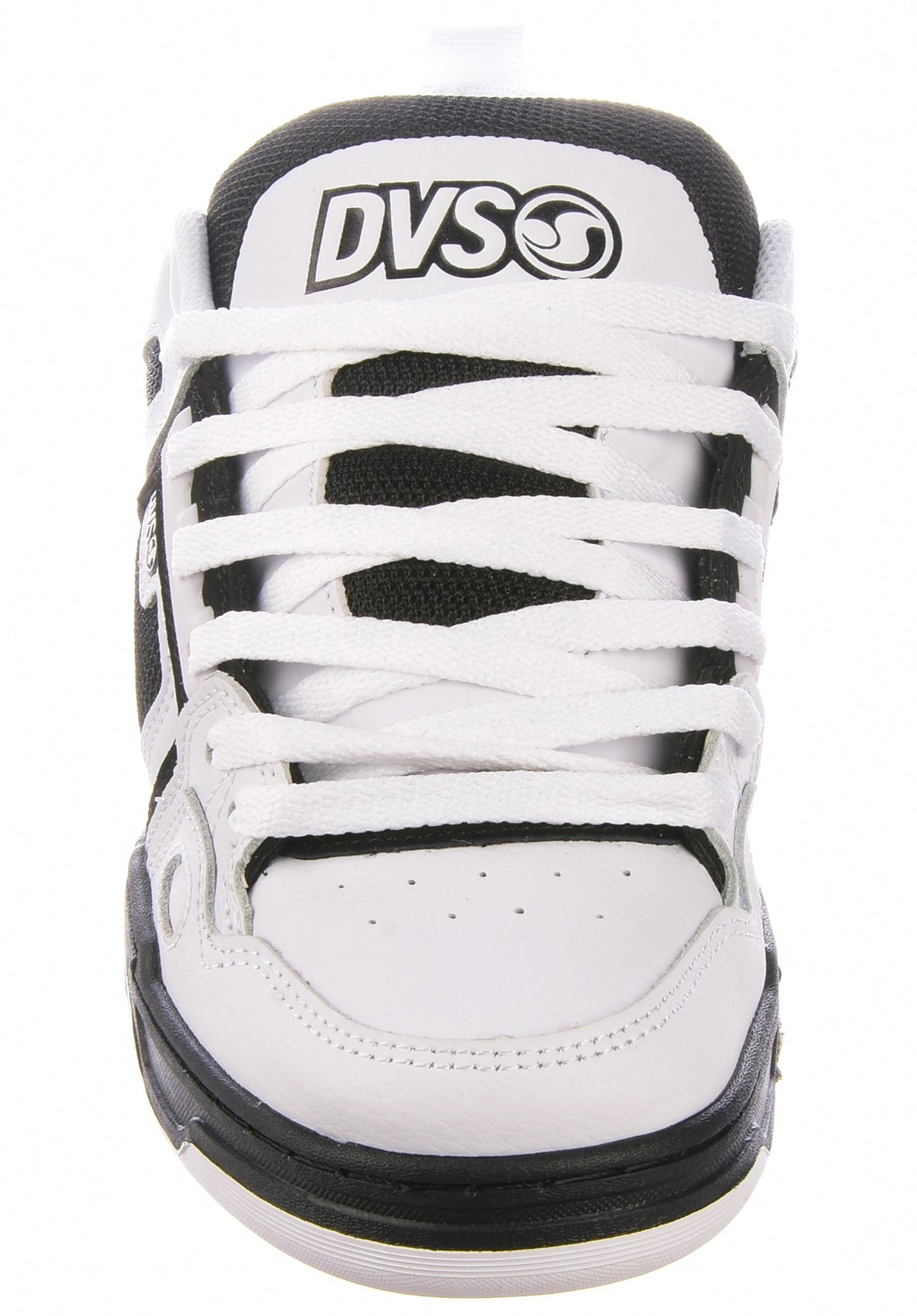 DVS Comanche Mens Shoes white-black-white – Back view