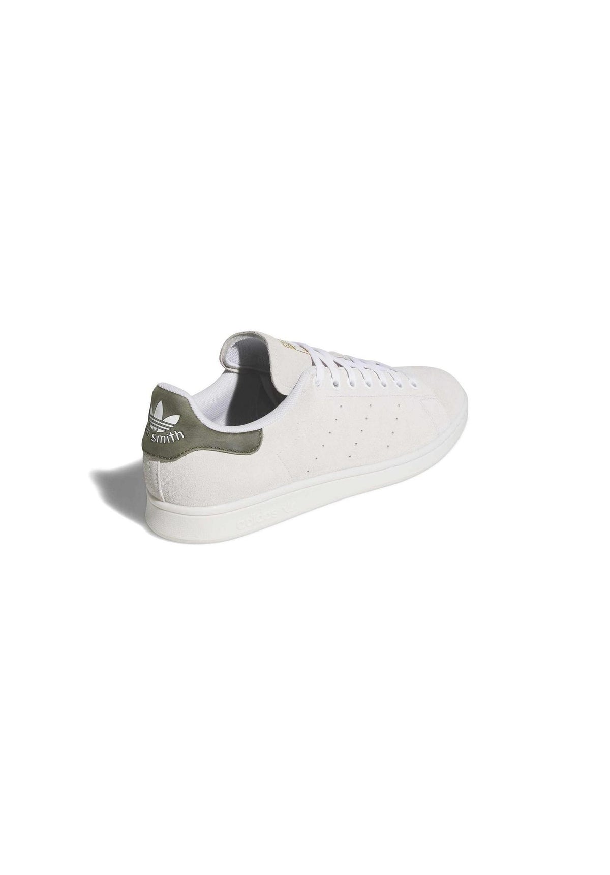 adidas-skateboarding Stan Smith ADV Schoen heren crystalwhite-olive-gold – Achteraanzicht