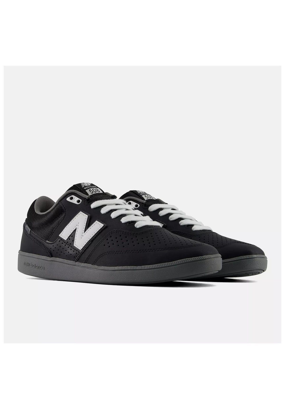 New Balance Numeric 508 Brandon Westgate Schoen heren black-white-grey – Achteraanzicht
