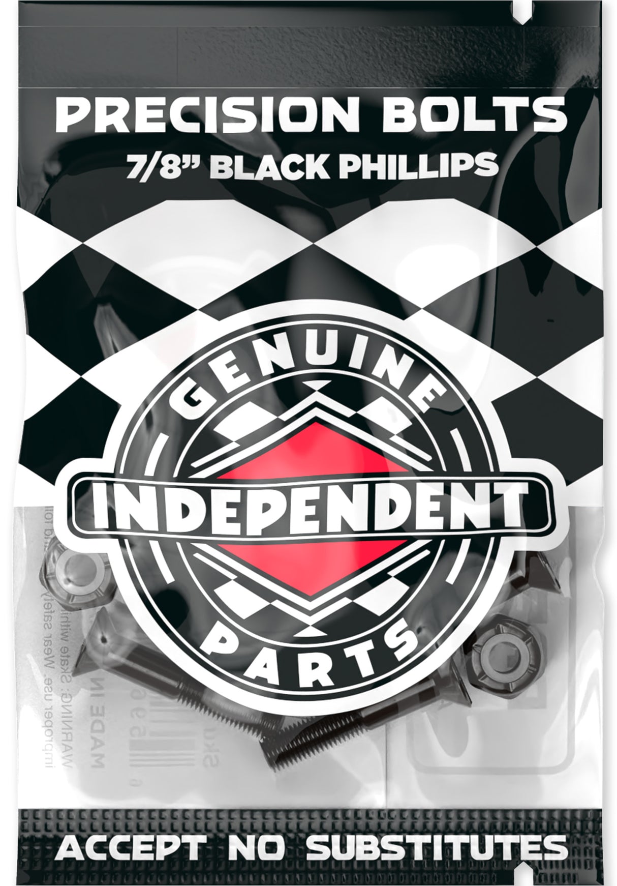 7/8" Kreuz 12er black Rueckenansicht