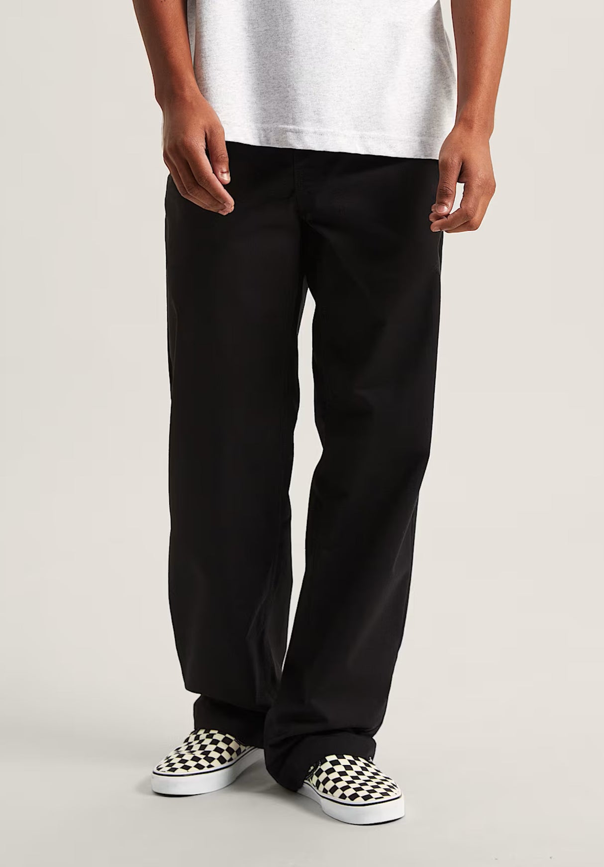 Authentic Chino Straight Pant black Rueckenansicht