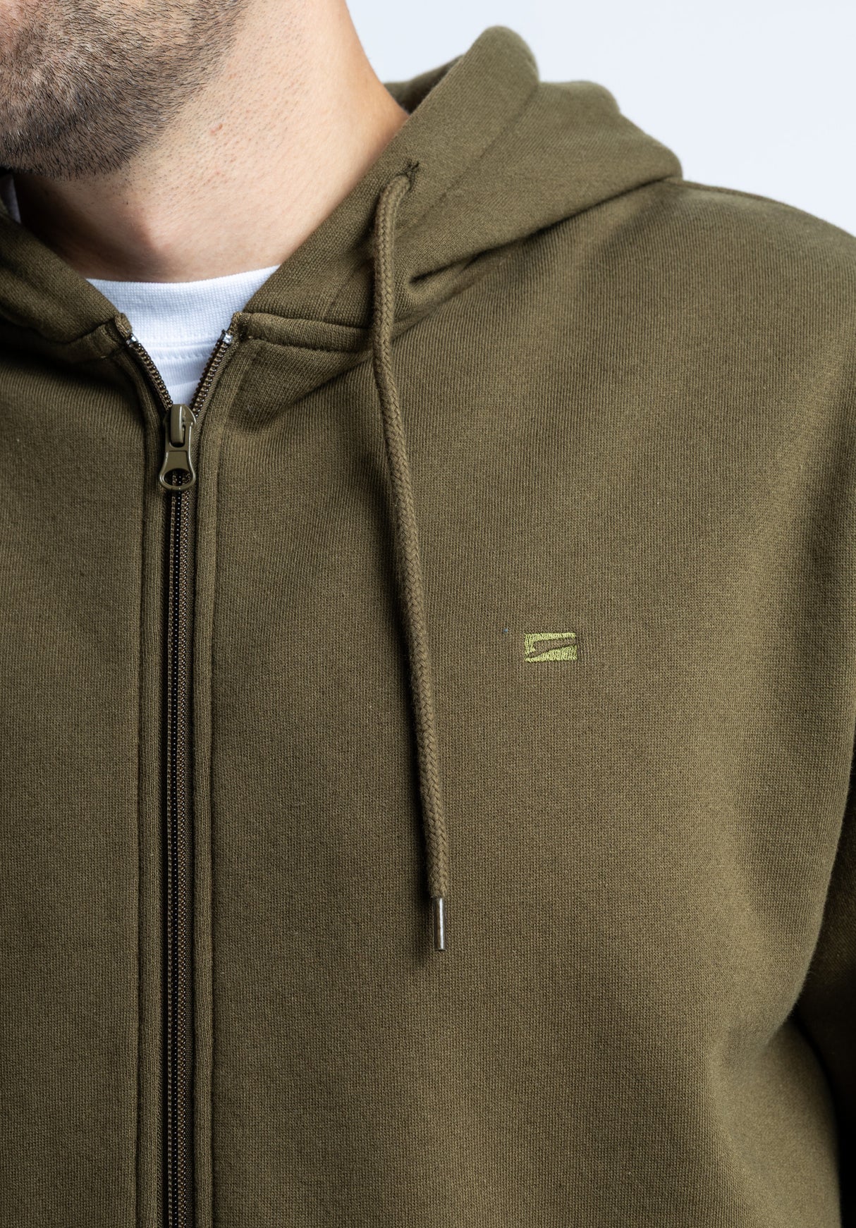 Easy Zip olive Closeup1