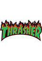 Flame Sticker Medium rasta Vorderansicht