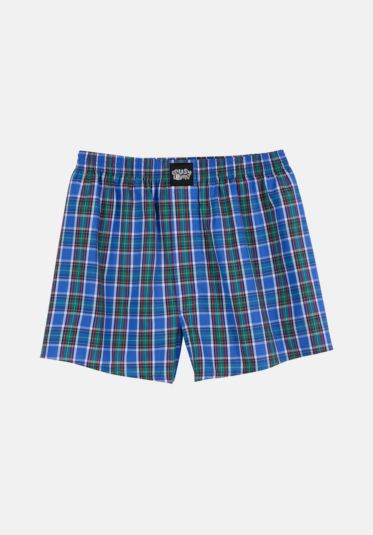 Organic Chec 3er Pack port-blue Closeup2