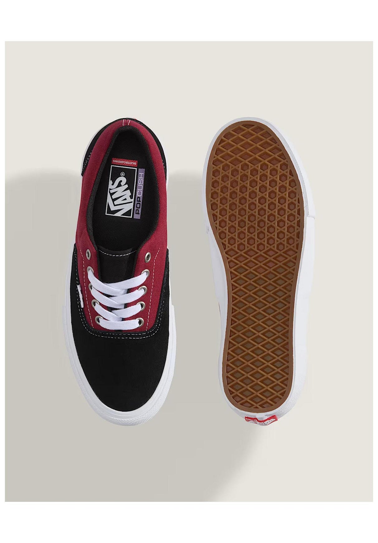 Skate Era black-darkred Closeup1