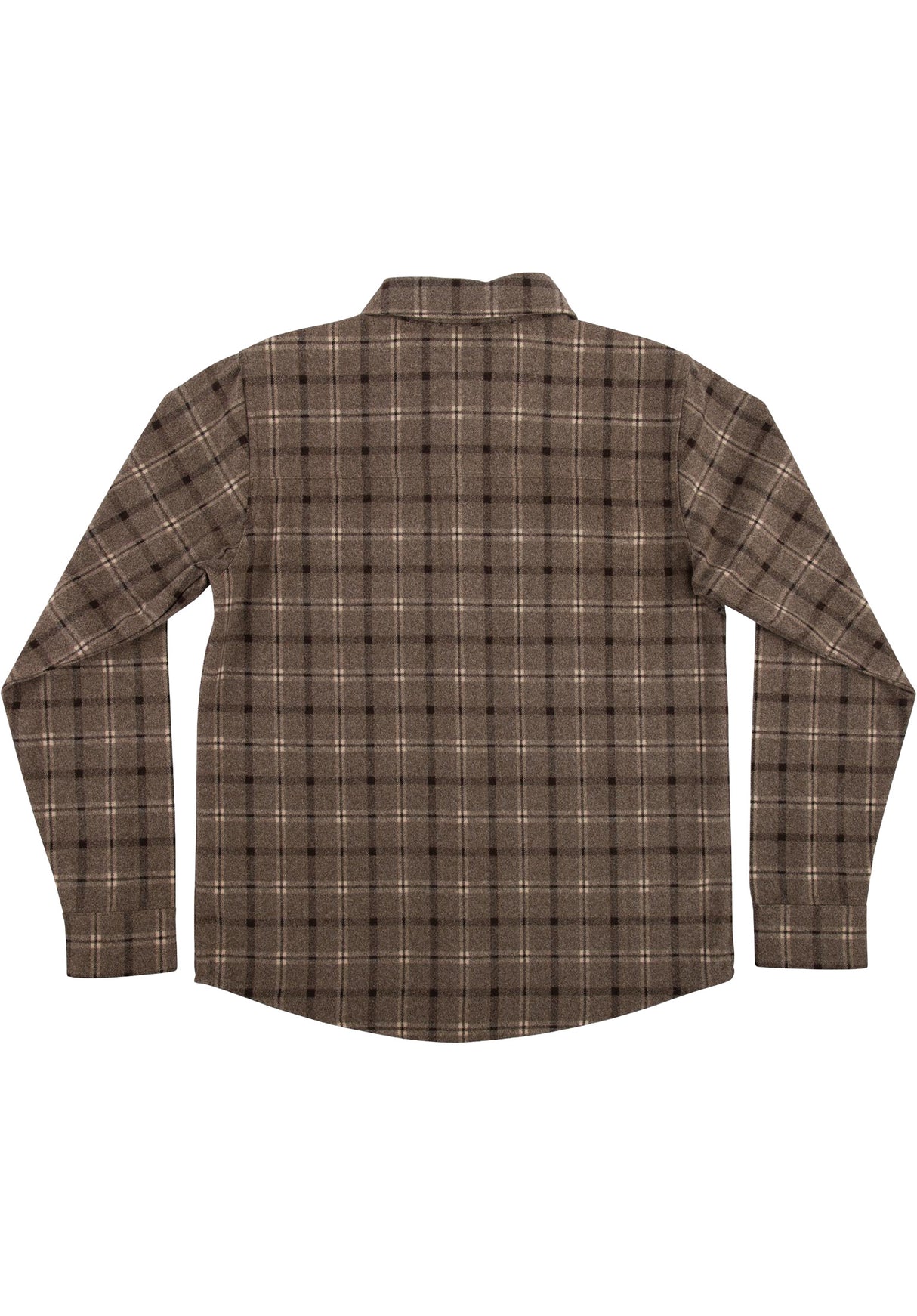 Belmont Flannel Top brown-black Rueckenansicht