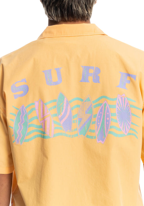 x Stranger Things The Mike Tourist Shirt mockorange Closeup2