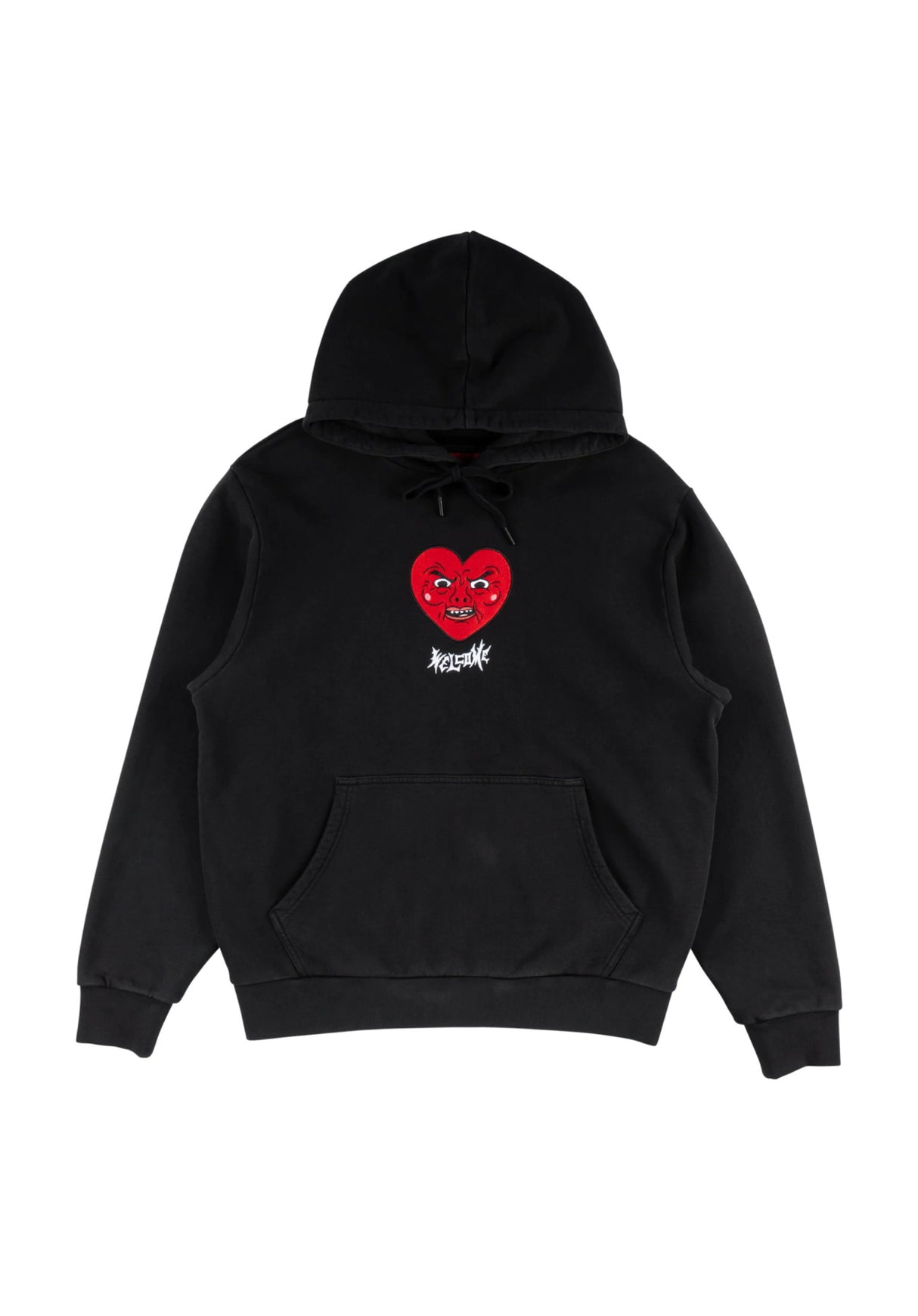 Ricardio Embroidered Pigment-Dyed black Vorderansicht