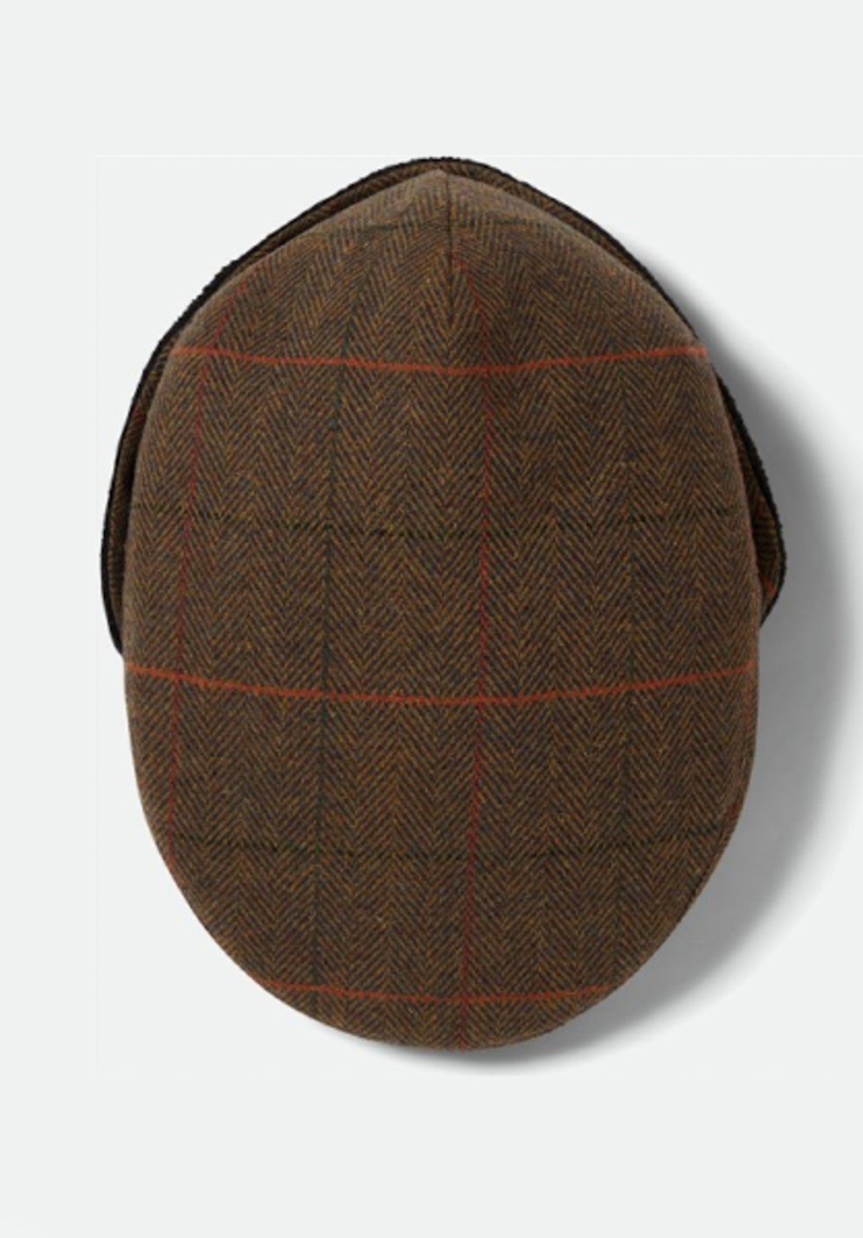 Hooligan Earflap Snap Cap bronze-black-red Closeup1