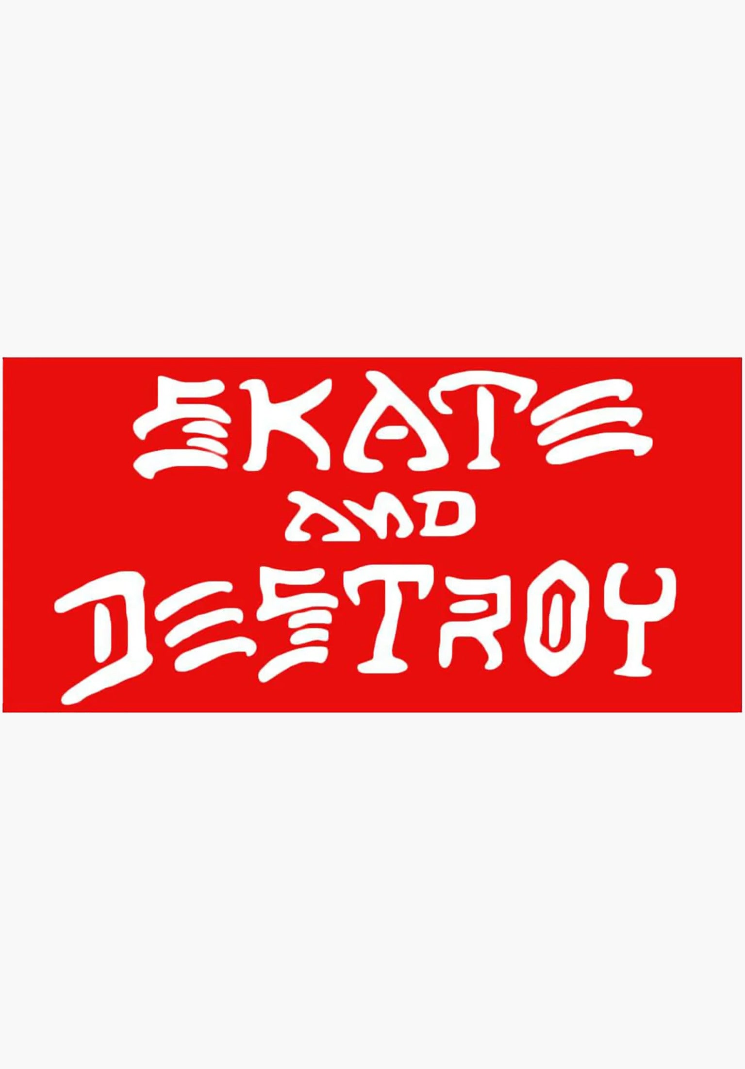Skate & Destroy Sticker Large Thrasher Misc. in red for men – TITUS