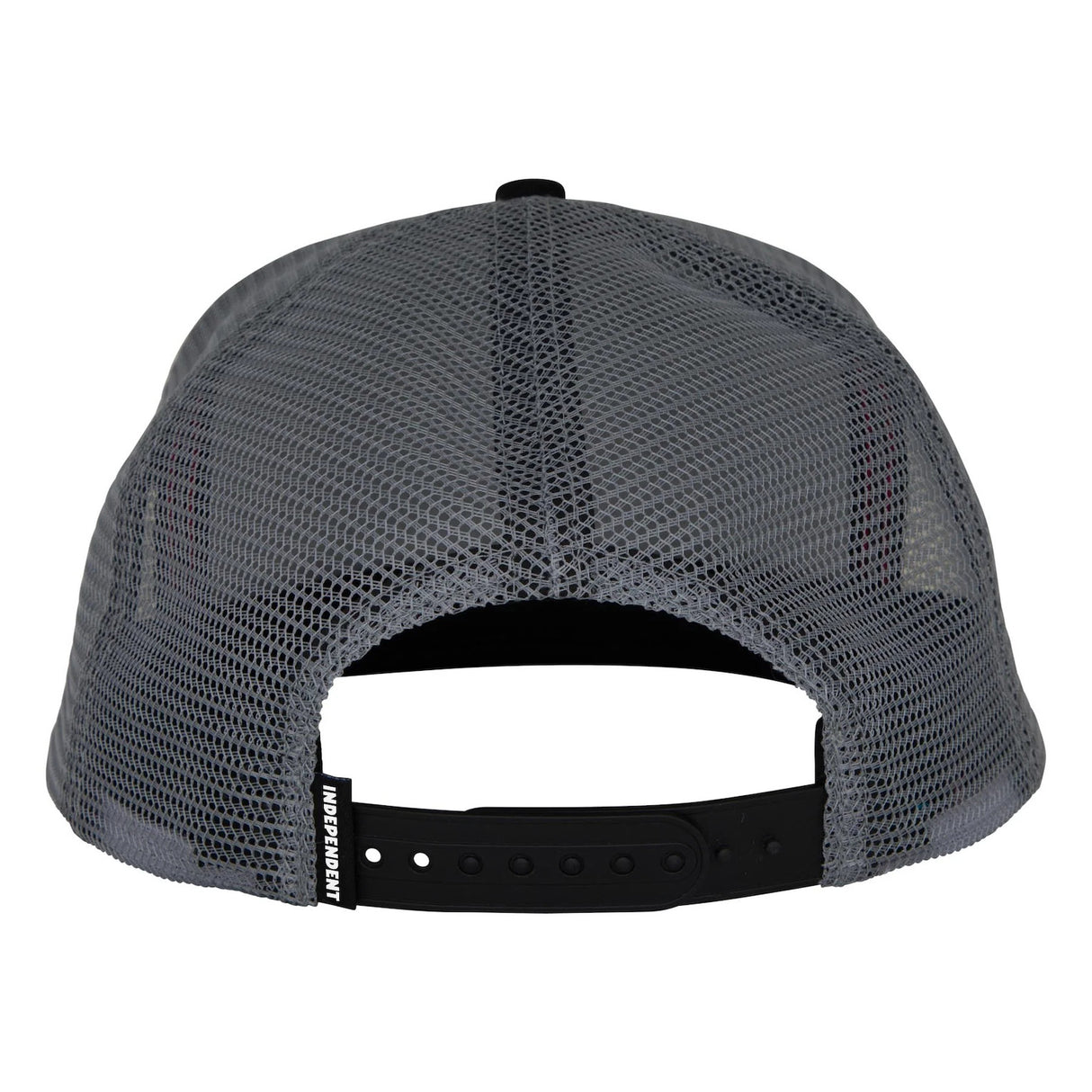 Span Mesh Trucker 5-Panel Structured black-grey Rueckenansicht
