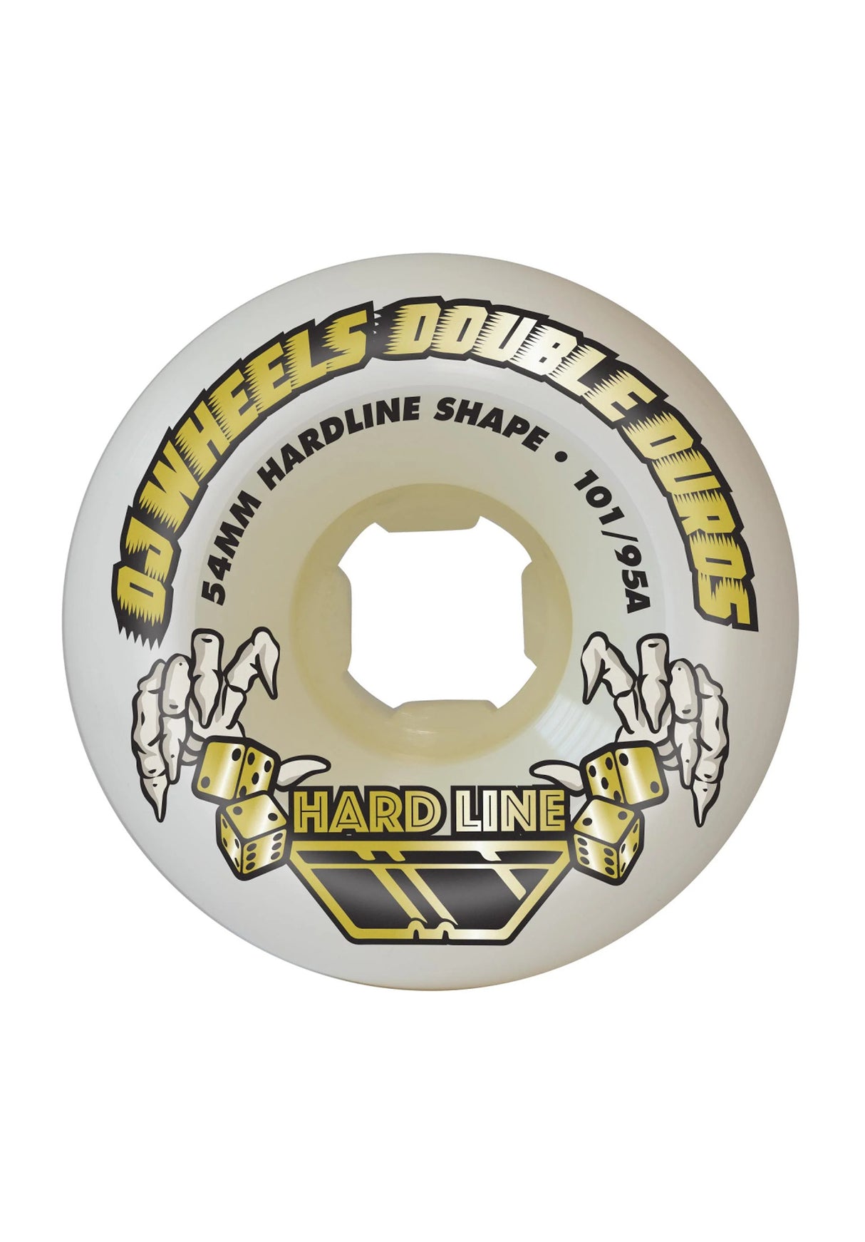 Double Duro Hardline 99A/95A white Vorderansicht