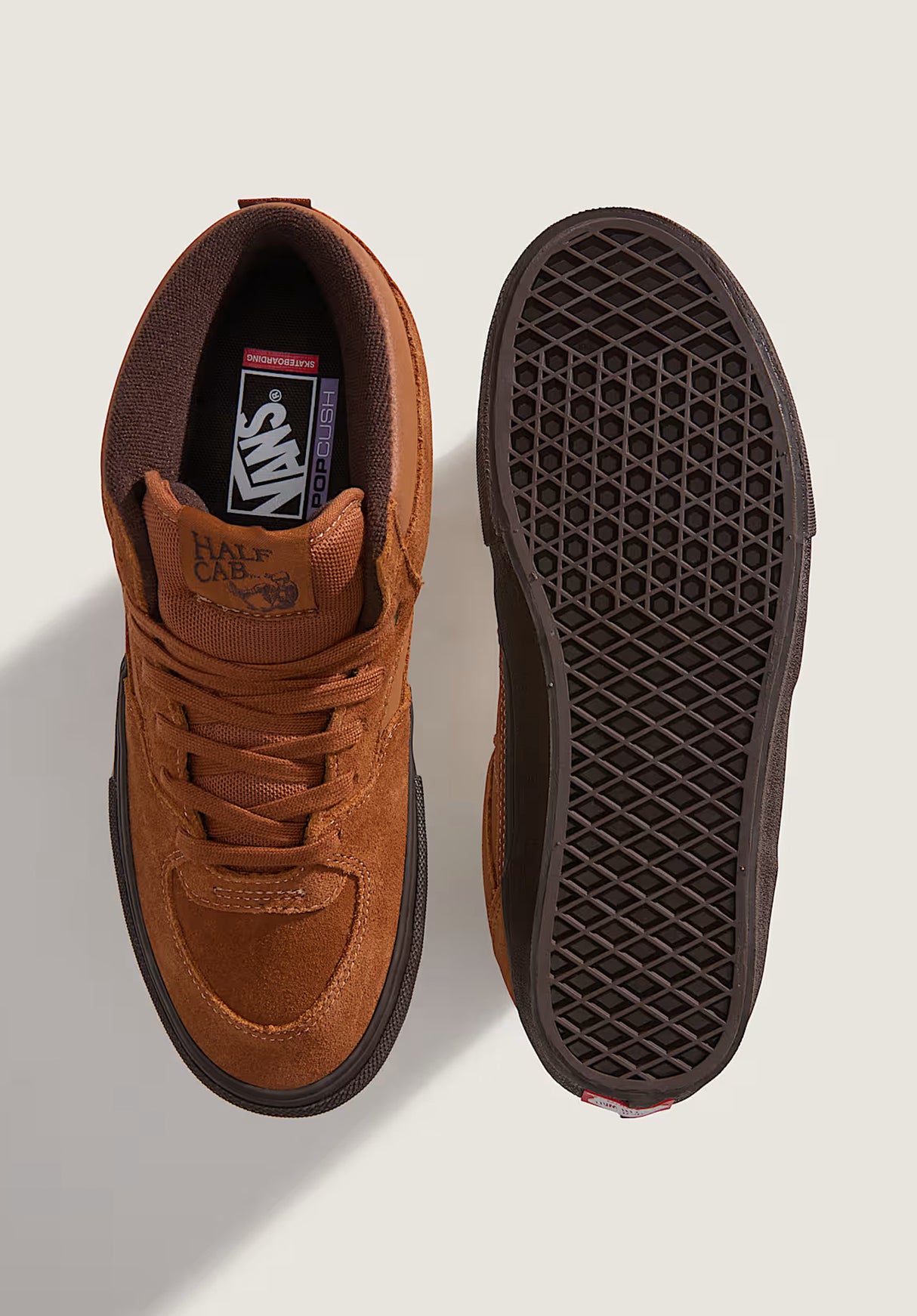 Skate Half Cab goldenbrown-gum Closeup1