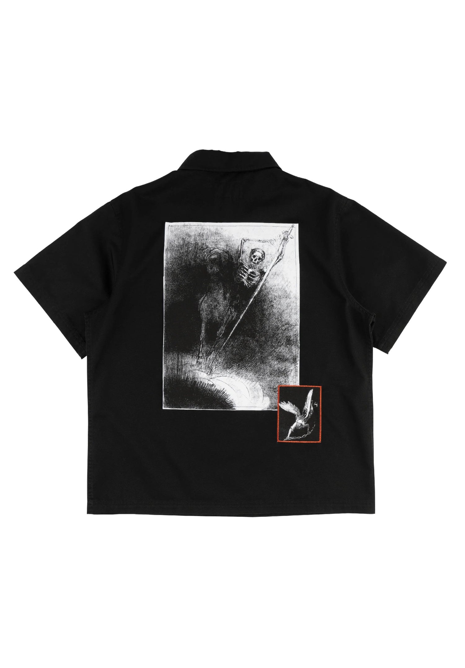 Dark Age twill work w/patches black Rueckenansicht Zoom Image