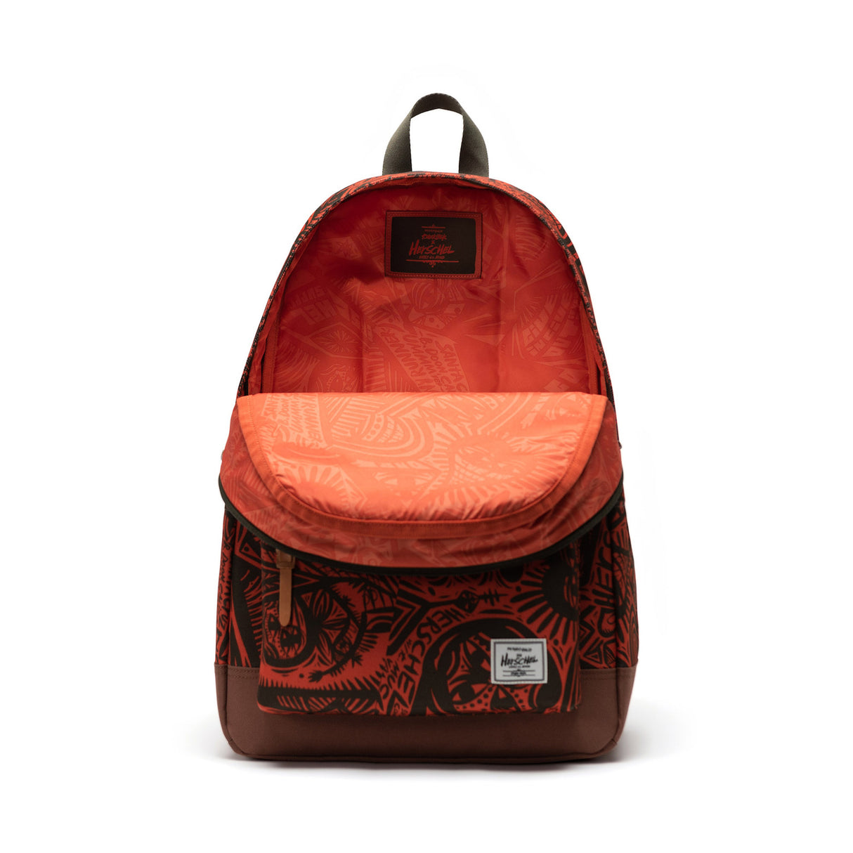 Thomas Campbell Heritage Backpack TC forest night-saddle brown Closeup1