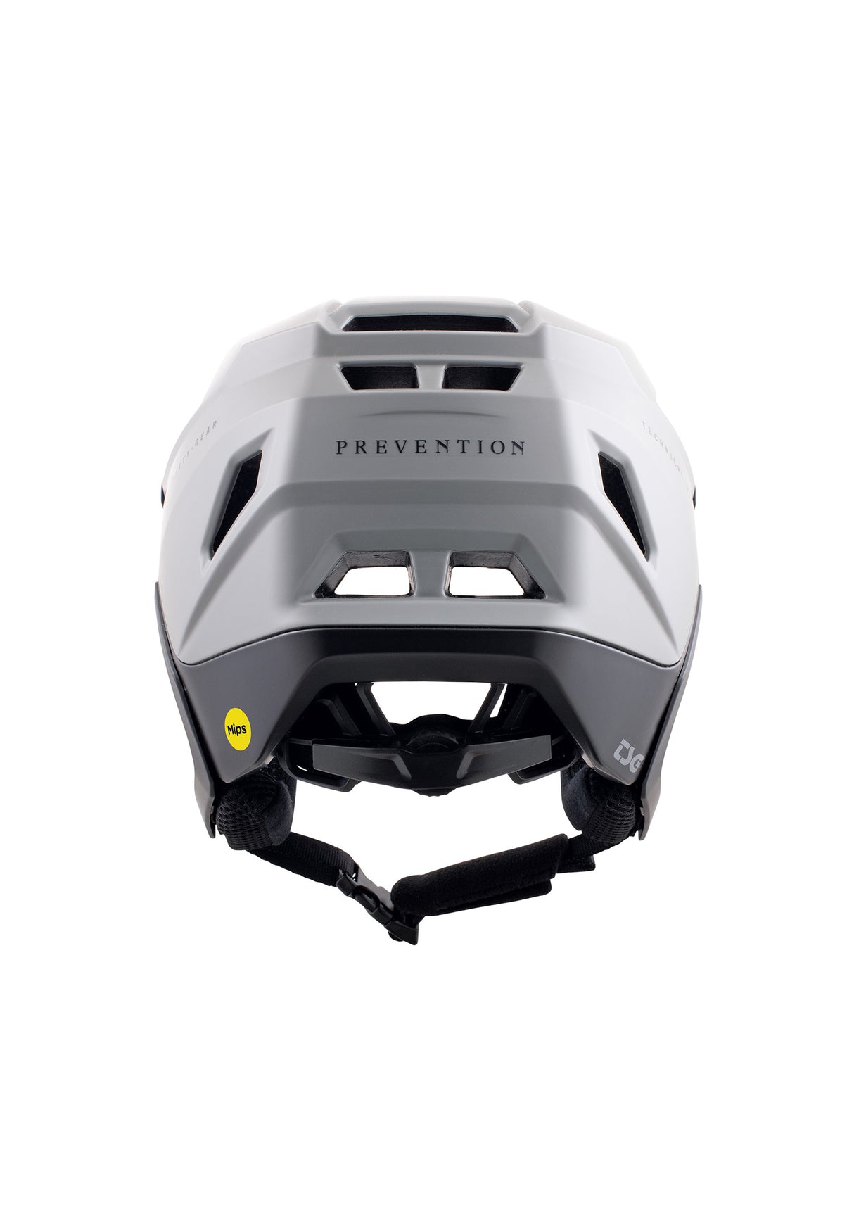 Prevention Mips Solid Color satin coal Rueckenansicht