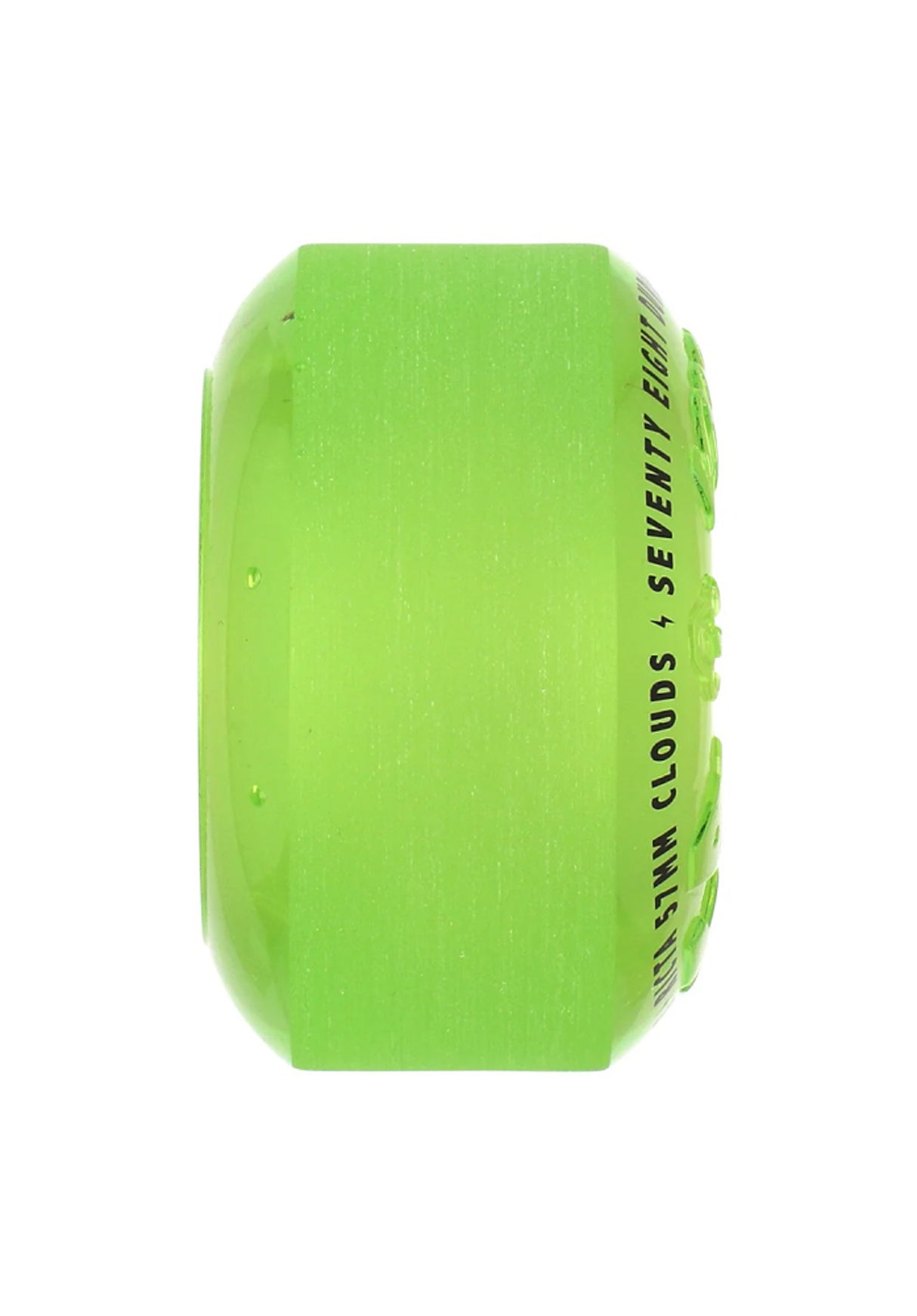 Clouds 78A transparent green GITD Rueckenansicht