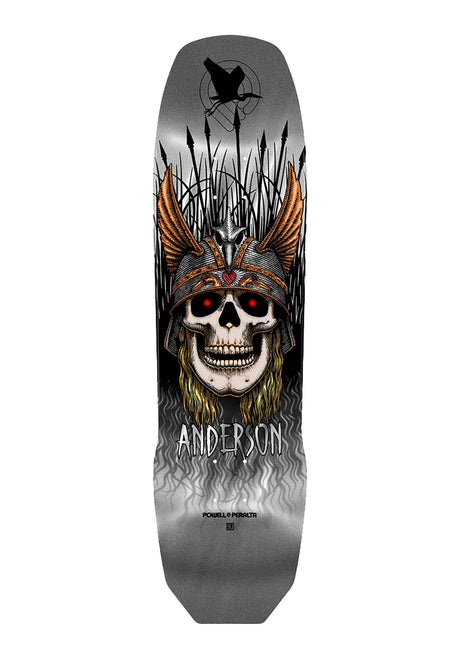 Andy Anderson Heron Skull silver-foil Vorderansicht