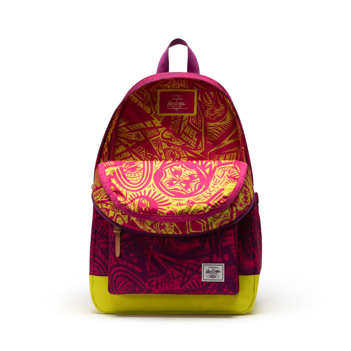 Thomas Campbell Heritage Backpack TC hollyhock-evening primrose Closeup1