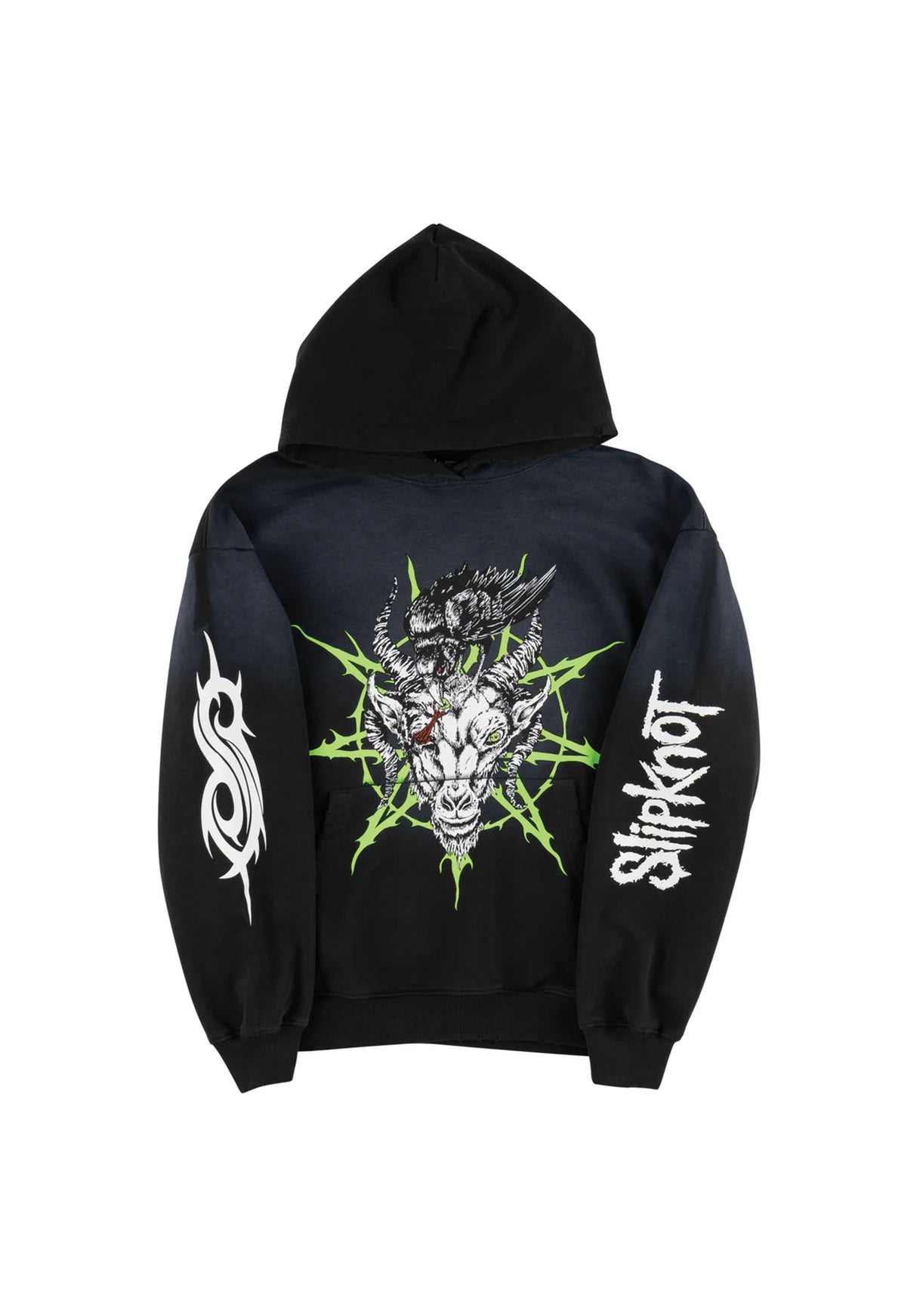 x Slipknot Ravenous Distressed Sun Fade black-fade Rueckenansicht