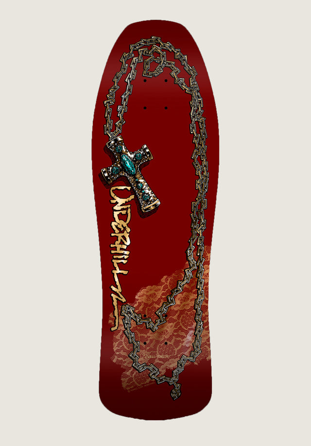 Ray Underhill Chain & Cross burgundy/gold-foil Vorderansicht