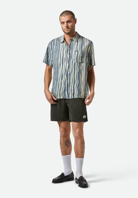 Cru Slub basaltblue-painterlystripe Vorderansicht