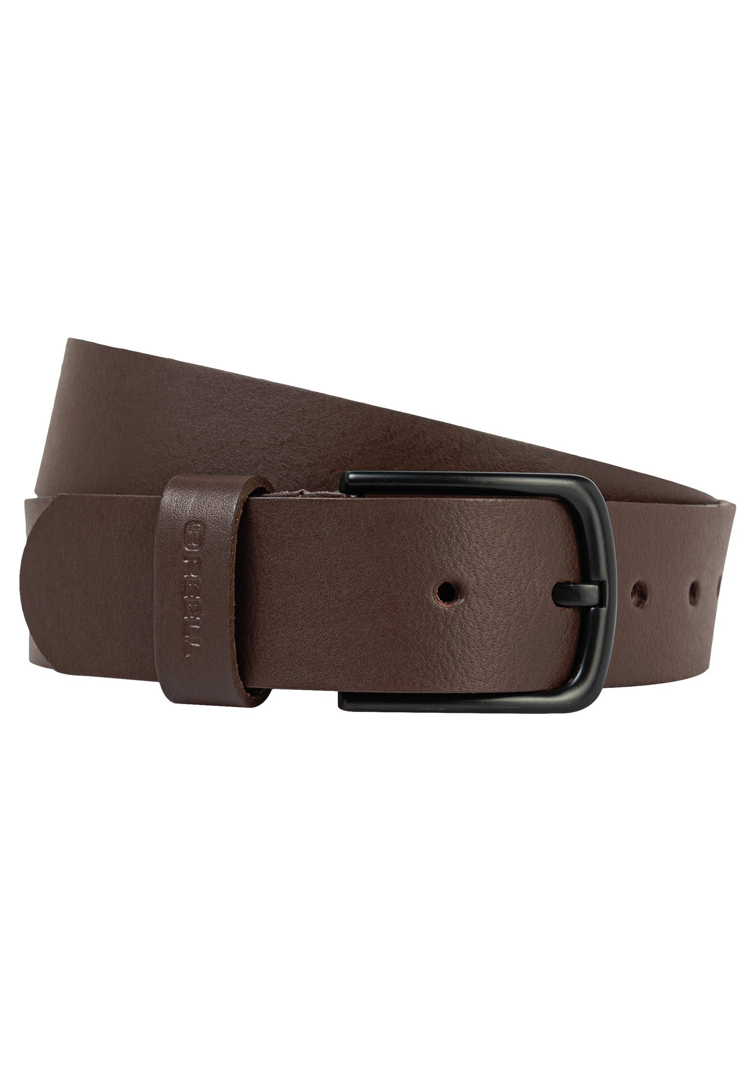 All Black Buckle Belt brown Vorderansicht Zoom Image