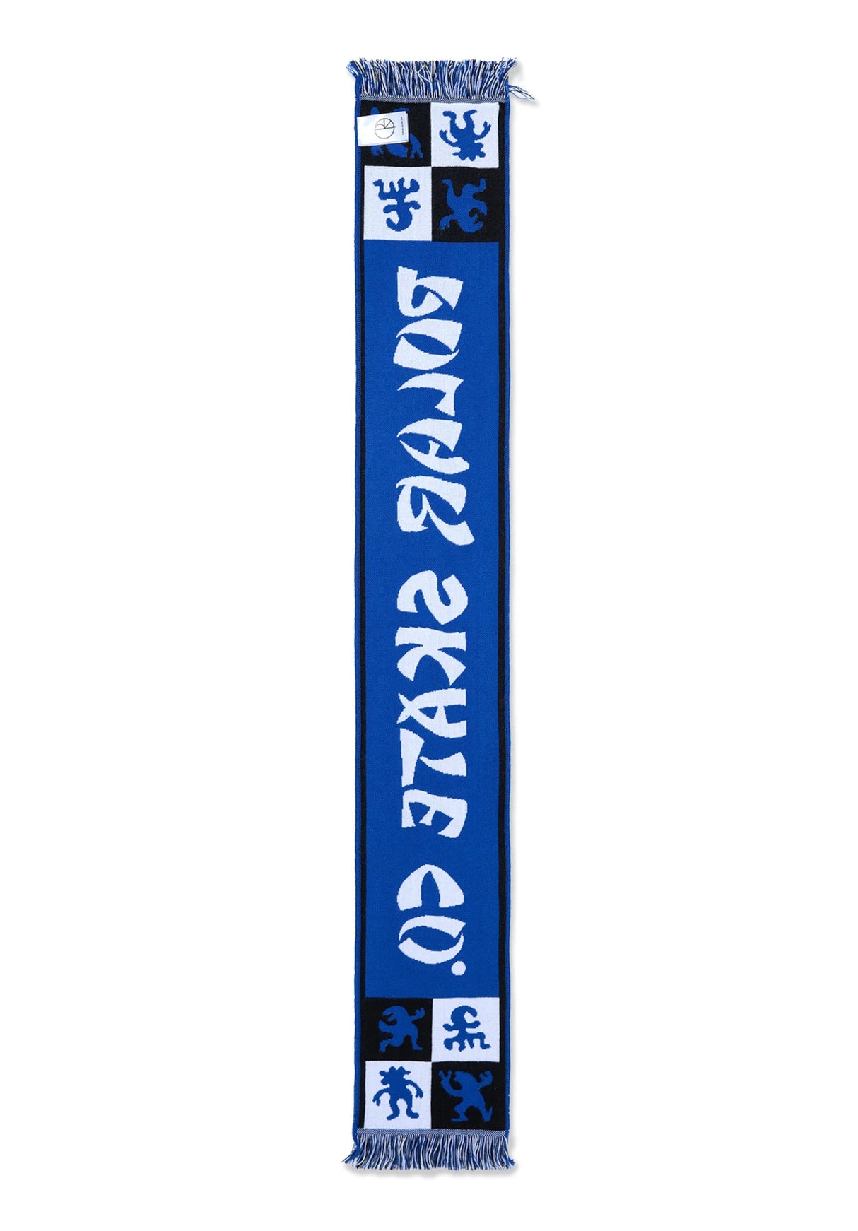 Football Scarf blue Rueckenansicht