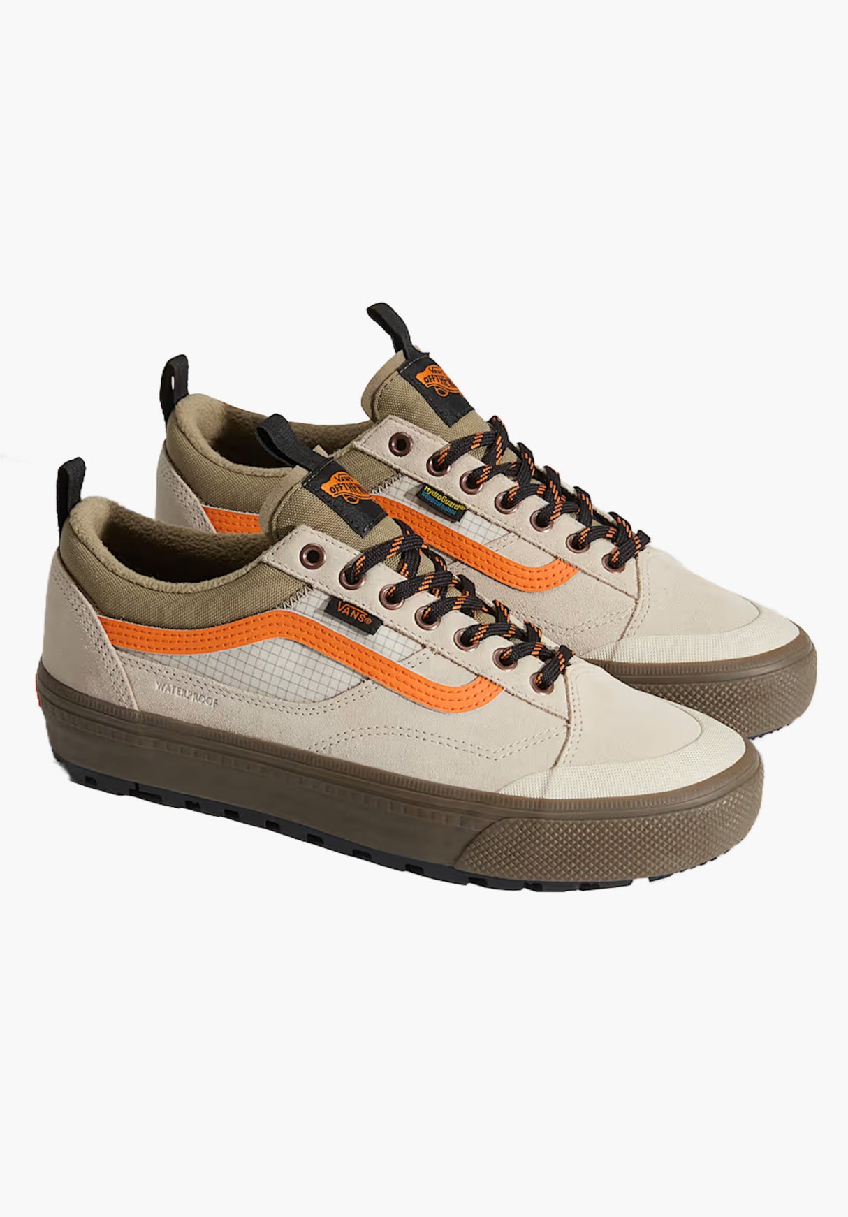 MTE Old Skool Waterproof Insulated taupe-orange Rueckenansicht