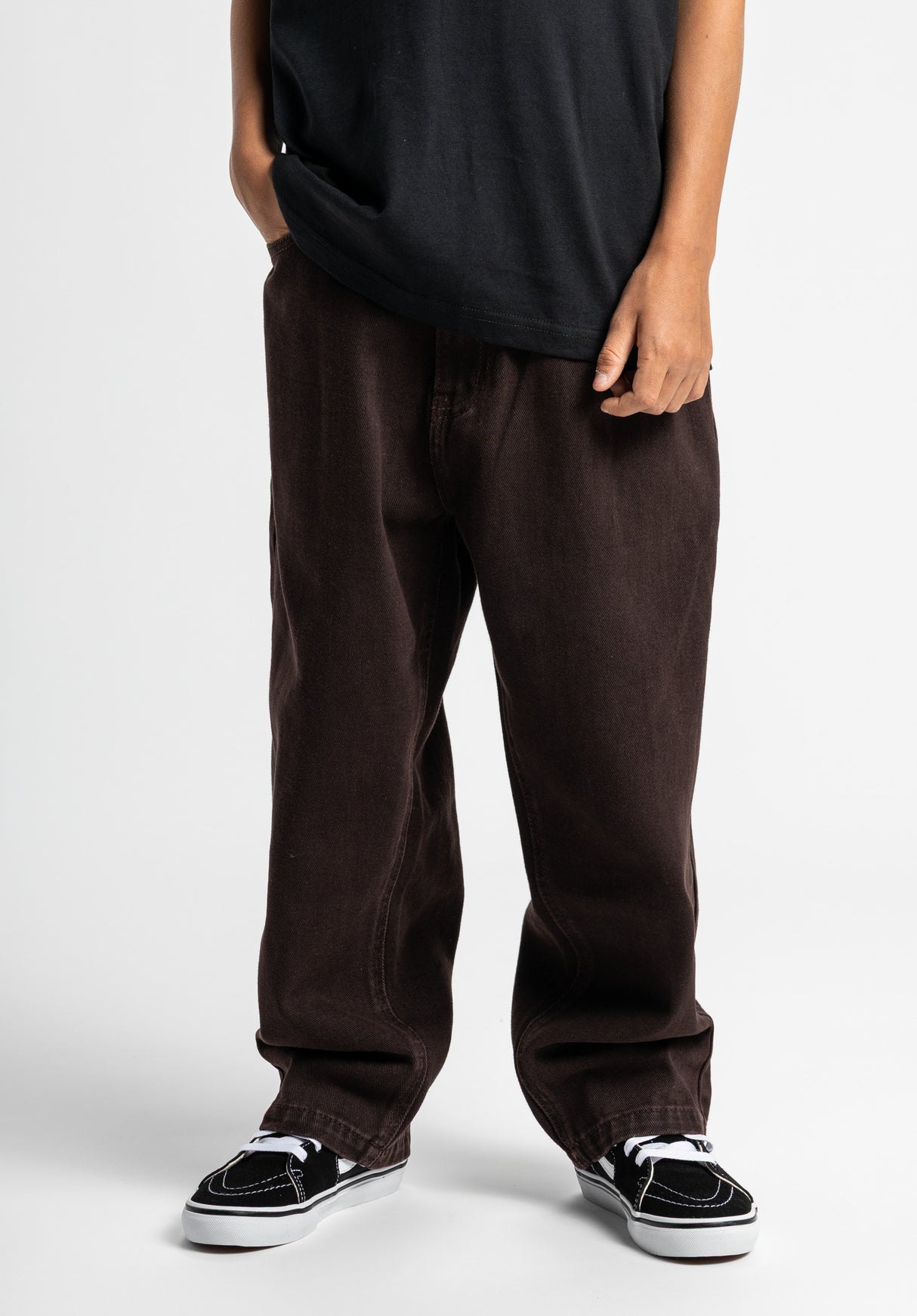 Boogy Kids darkbrown-denim Rueckenansicht