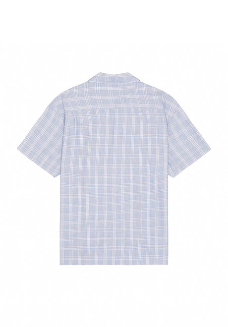 Cru Oxford Plaid lightblue-whiteplaid Rueckenansicht