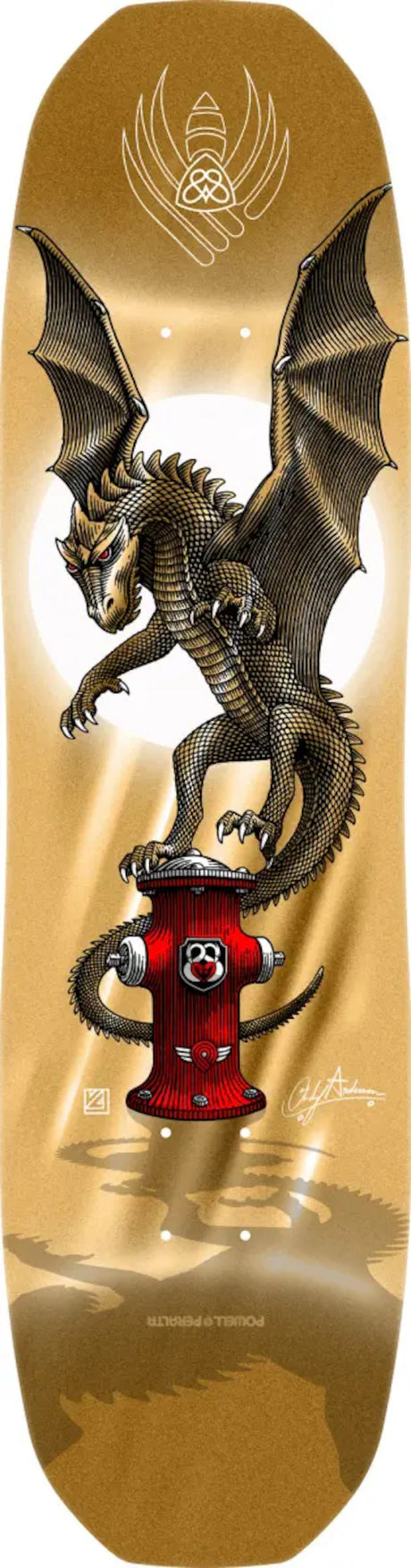 Flight Pro Shape 311 Andy Anderson Hydrant gold-foil Vorderansicht