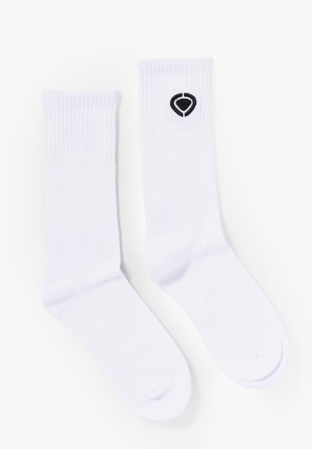 High Socks white-black Rueckenansicht