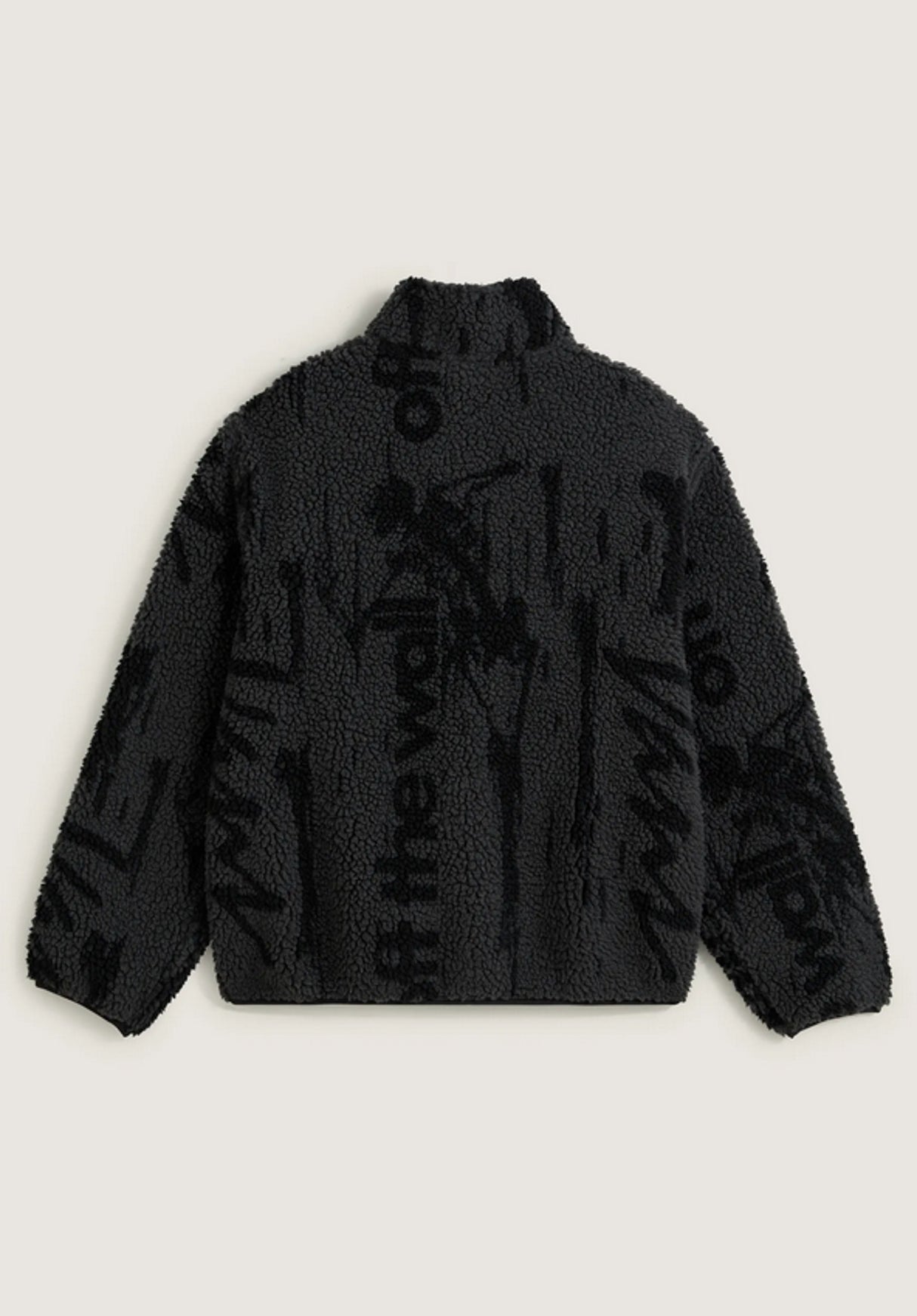 Stiller Sherpa Full Zip asphaltblack Rueckenansicht