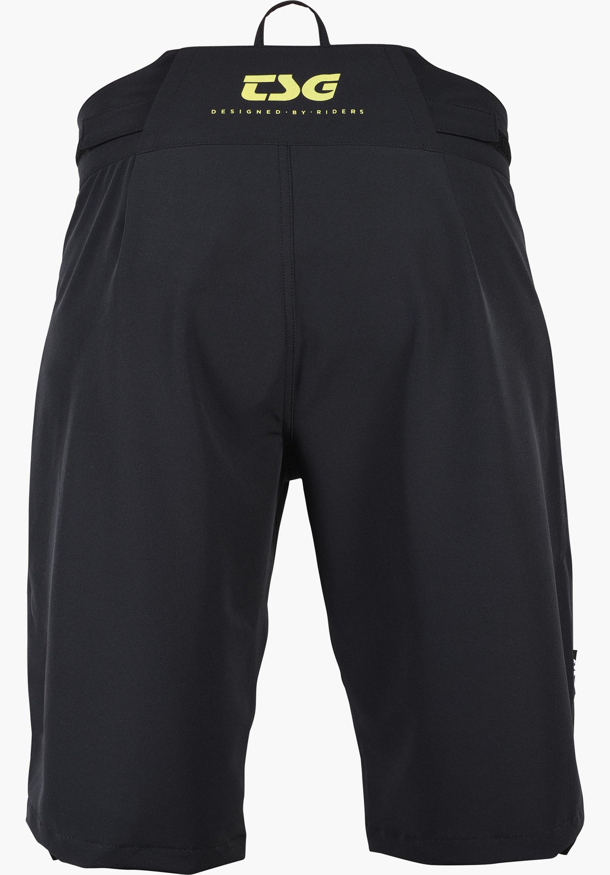 SP8 Shorts black-yellow Rueckenansicht