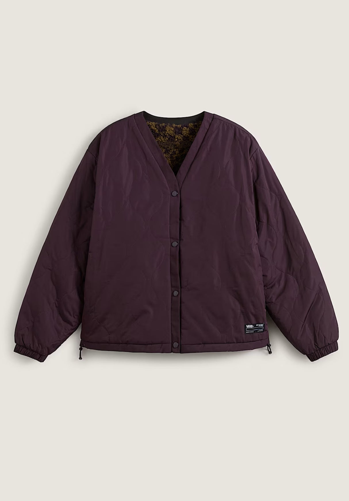 Suffolk Cheetah Check Pile Coat darkport Rueckenansicht