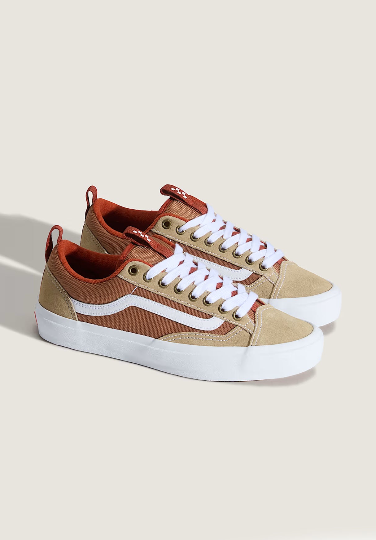 Skate Old Skool 36 + khaki-burntorange Rueckenansicht