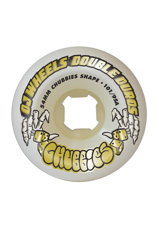 Double Duro Chubbies 99A/95A white Vorderansicht