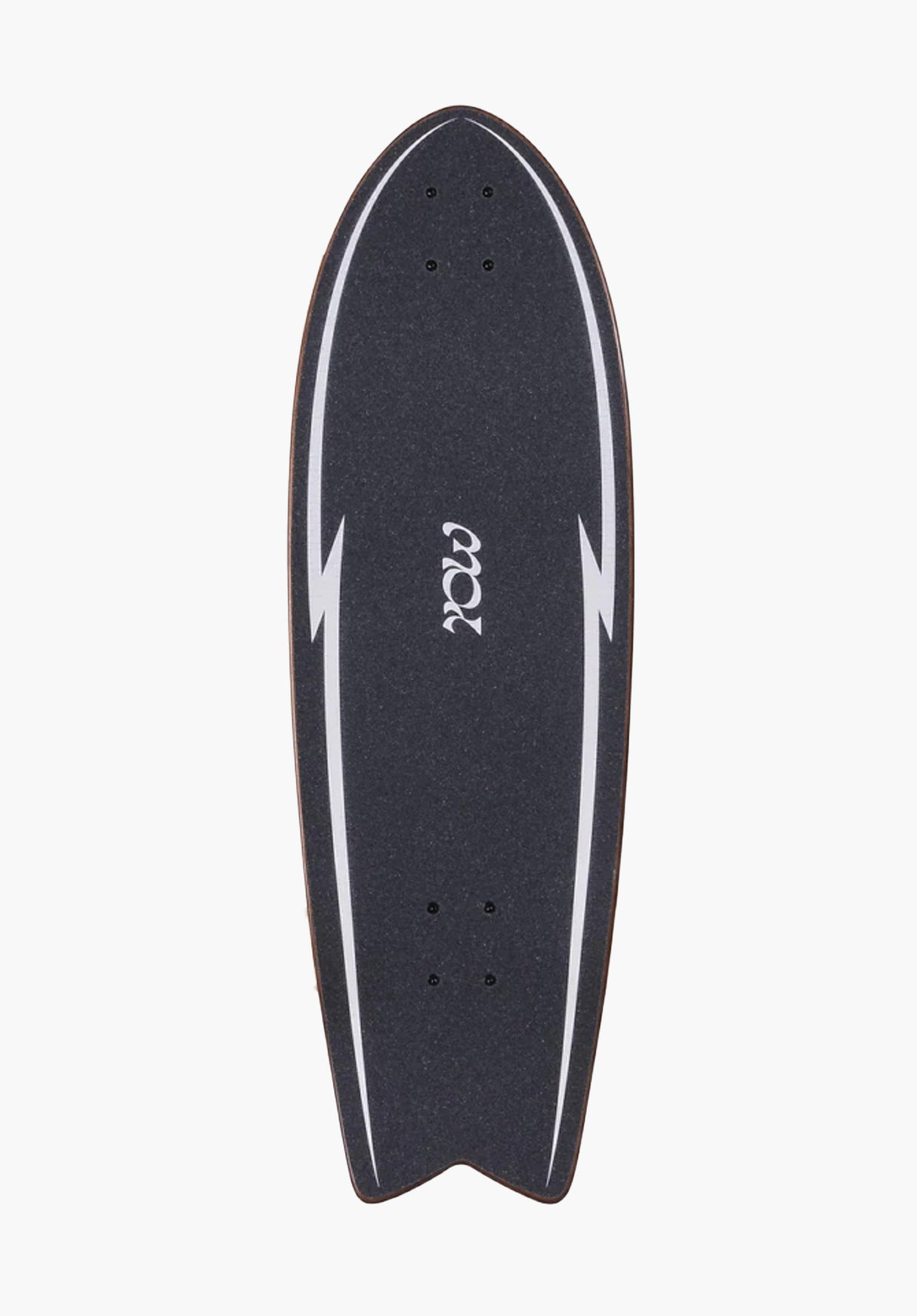 Pipe 32§ Power Surfing Surfskate brown Rueckenansicht