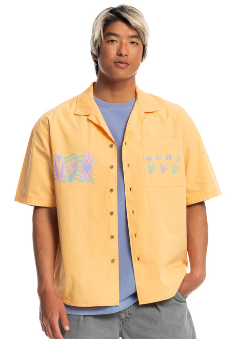 x Stranger Things The Mike Tourist Shirt mockorange Rueckenansicht