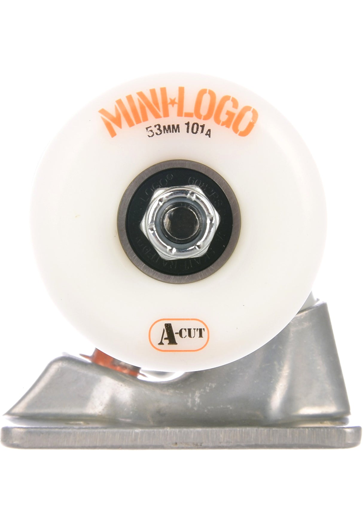 8.0 white A-Cut Wheels 101A Set of 2 raw Closeup2