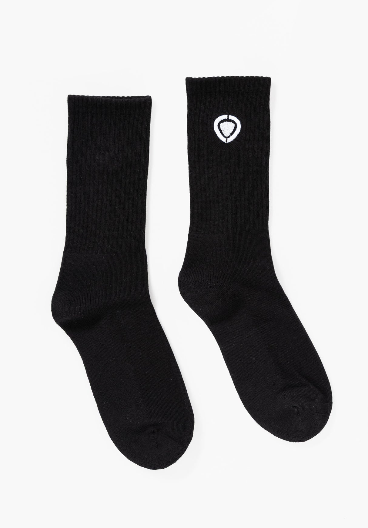 High Socks black-white Rueckenansicht