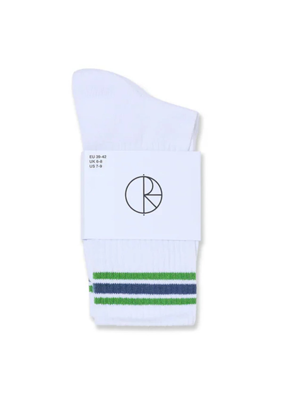 Rib Stripes white-green-blue Rueckenansicht