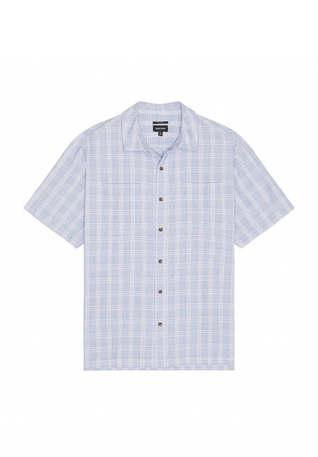 Cru Oxford Plaid lightblue-whiteplaid Vorderansicht